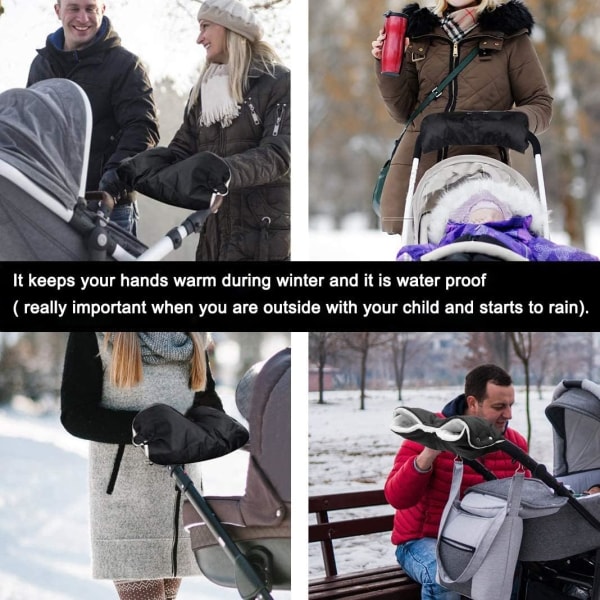 #Stroller Fleece Hand Muff Barnvagn Barnvagn Handskar Handskar Vattentät#