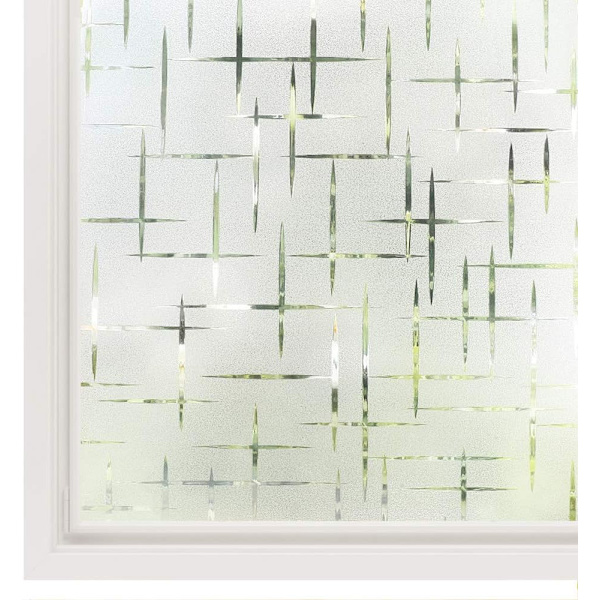 #60 x 200 cm Statisk klistrende vindusfolie Glassbeskyttelse Statisk klistrende intim#