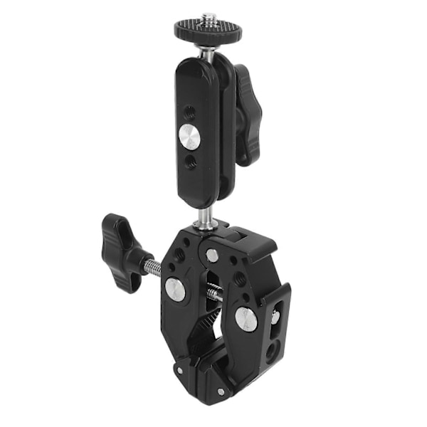 Super Clamp Kameramonteringsklämma Kulled Articulating Arm med Klämma och Adapter med 1/4 Tums Gängat Hål för Digital SLR Monitor LED-lampor