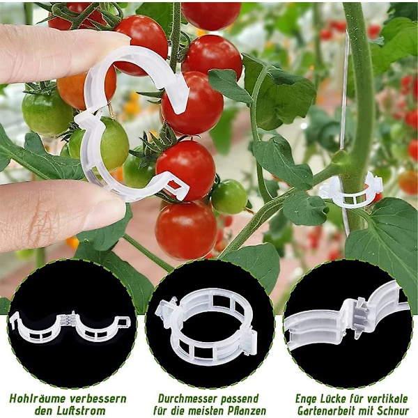 Tomatkrok för trädgården, tomatformad stödkrok, tomatstödskrokar, tomatkrokar, tomatstöd, tomatstödskrokar med snöre