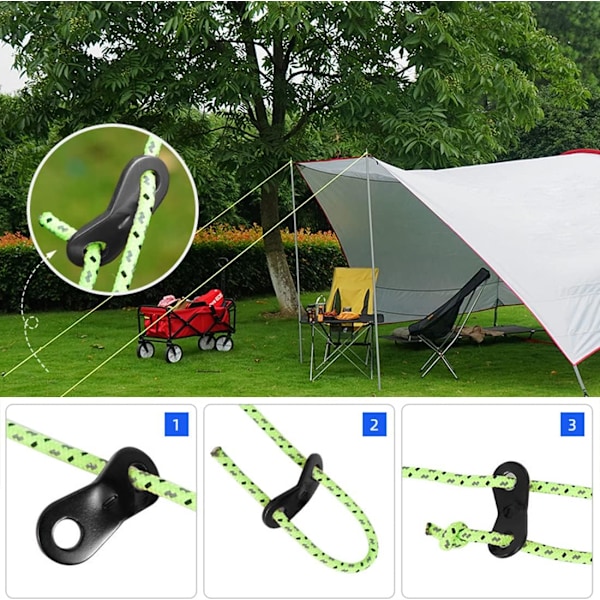 20 stk. Taustrammer Camping Taustrammer Aluminium Legering Haken Tau A