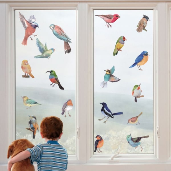 #Väggklistermärken för små fåglar i vardagsrummet #