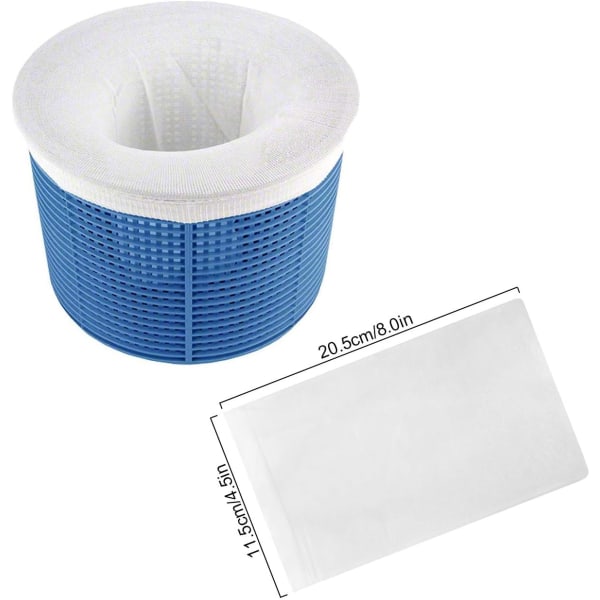 Skimmer Sock, Disposable Skimmer Filter för Pool & Spa Net Skim S