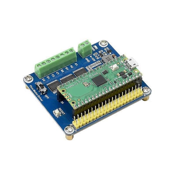 Udvidelseskort til Raspberry Pico med 4-vejs DC-motorinterface/5V reguleret/I2C-motordriver