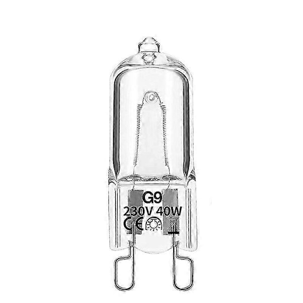 2 st G9 Ugnslampa Högtemperaturbeständig Hållbar Halogenlampa För Kylskåp Ugnar Fläktar 40W 500 Pin Lampa 230V