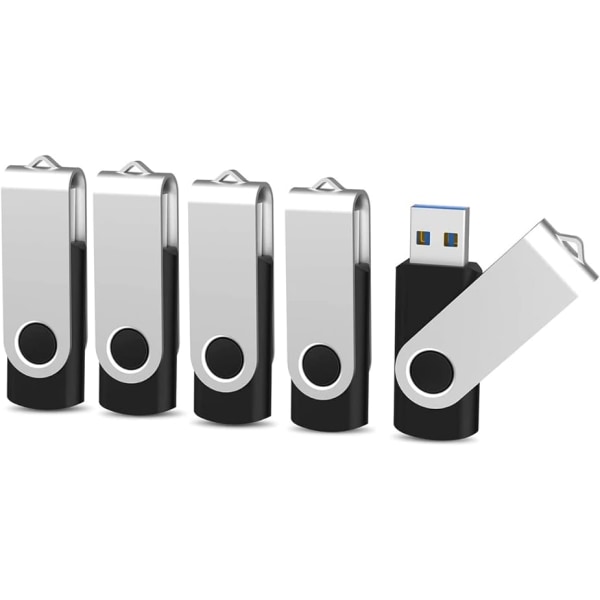 32 GB USB 3.0 Flash Drive 5 Pack, USB 3.0 Memory Stick med LED