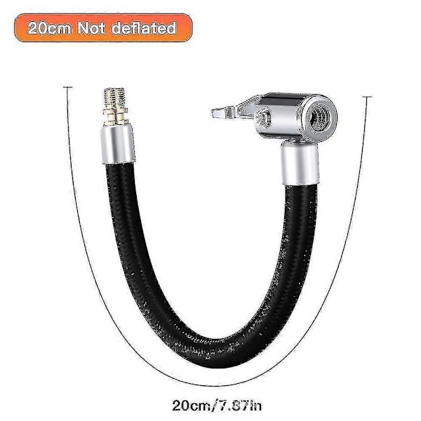 20 cm Förlängningssladd för Däckpump Schrader Adapter Däckventils Pump Bil Däckpump Förlängningsslang