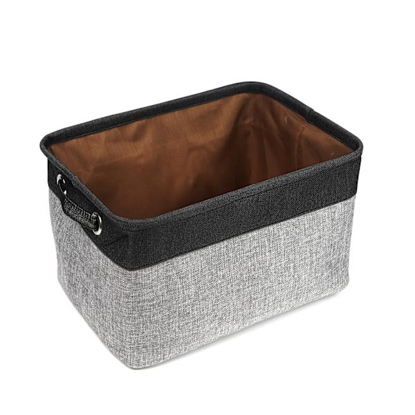 Oppbevaringsbokser (38CM*26CM*24CM) Stoff Canvas Oppbevaringskurv med