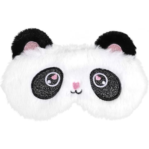 Lasten unimaaskit, 3D Plushiset unimaaskit söpöjä hauskoja piirrettyjä pandakarhuja