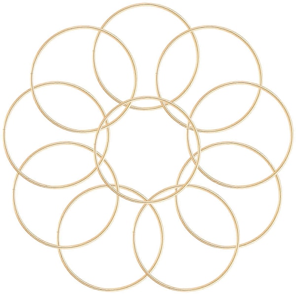 10 stk Drømmefanger Metallringer Makrame Ringer DIY Håndverk Blomsterkrans Metallringer Håndverksringer