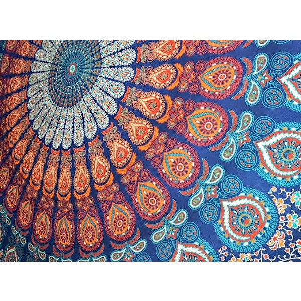 Gaveteppe Tepper Hippie Mandala Bohem Psykedelisk