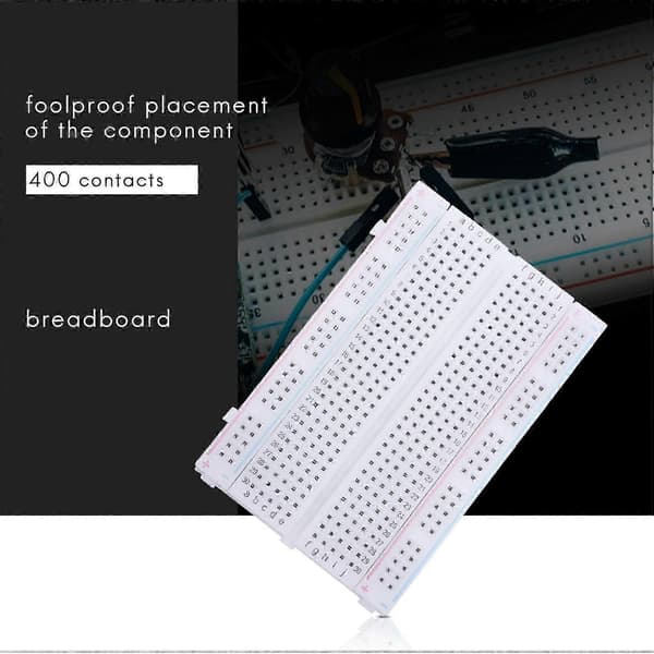 Experimentkort Breadboard 400 Kontakter