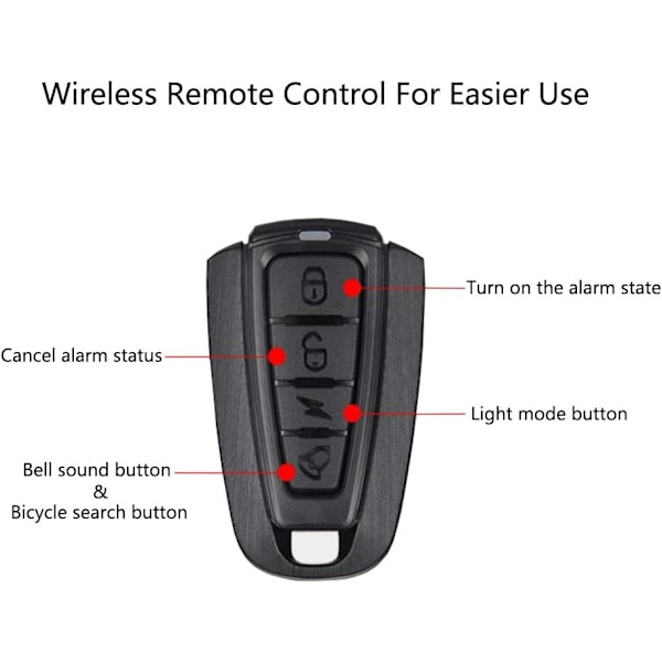 Cykel Baglygter, Smart Baglygte Alarm, USB Opladning Baglygter