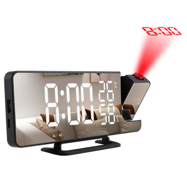 /#/Vækkeur vækkeur projektionsvækkeur, projektion 180 °/#/
