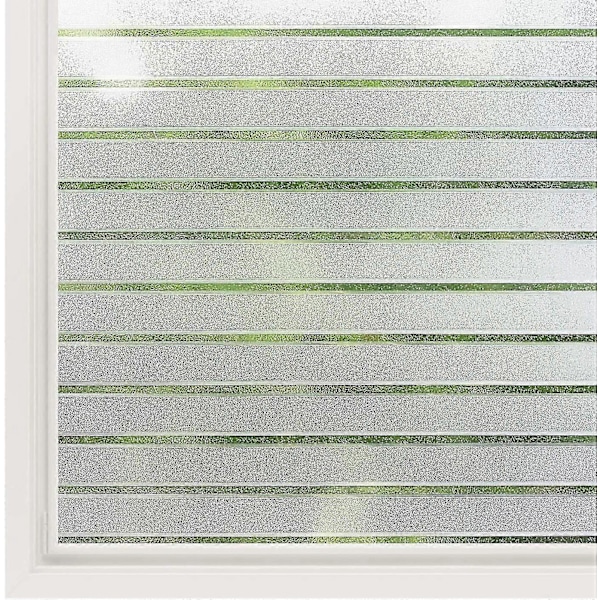 Kotitalouslasin sähköstaattinen kalvo raidallinen itseliimautuva ikkunakalvo 45x200cm UV-suoja