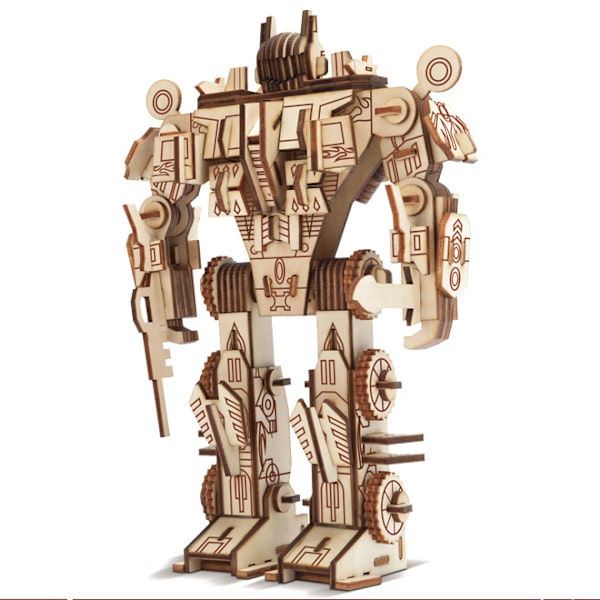 #3D Träpussel Robotmodell Träpussel för Barn och Vuxna#