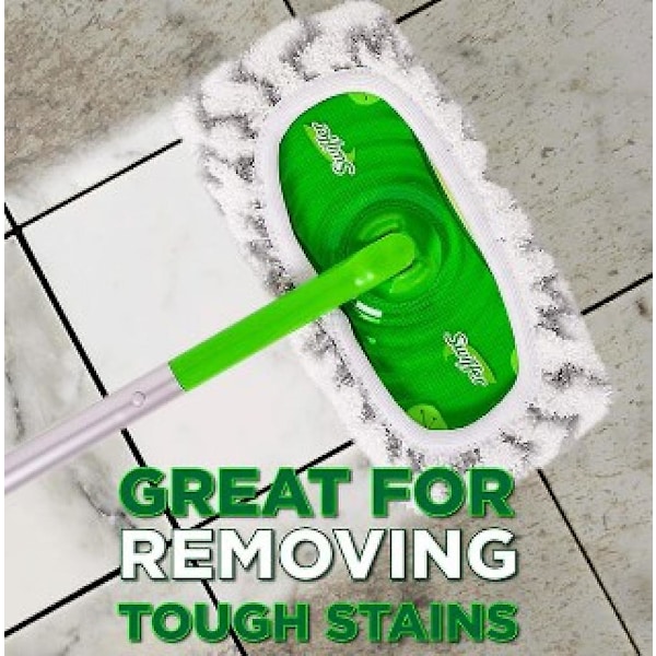 6 kpl Fr Swiffer Sweeper -lattamoppi kuiva- ja märkäkäyttöön, setti moppipää
