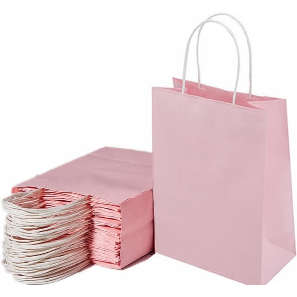 Paper Gift Bags with Handles Medium Bulk Kraft Paper Bags for Car