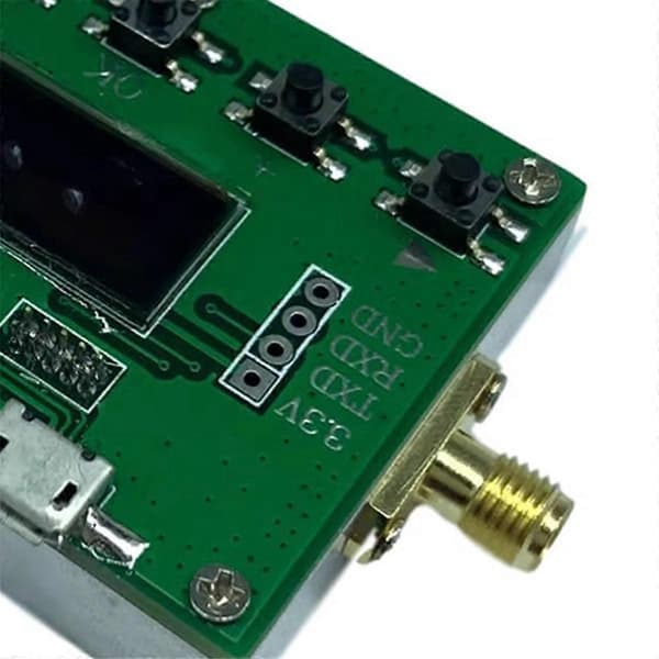 6G RF Digital Programmerbar Dämpare 30DB Steg 0.25 RF Modul LF-6GHz 30DB Stegstorlek 0.25DB OLED Display SMA 0-31.75dB