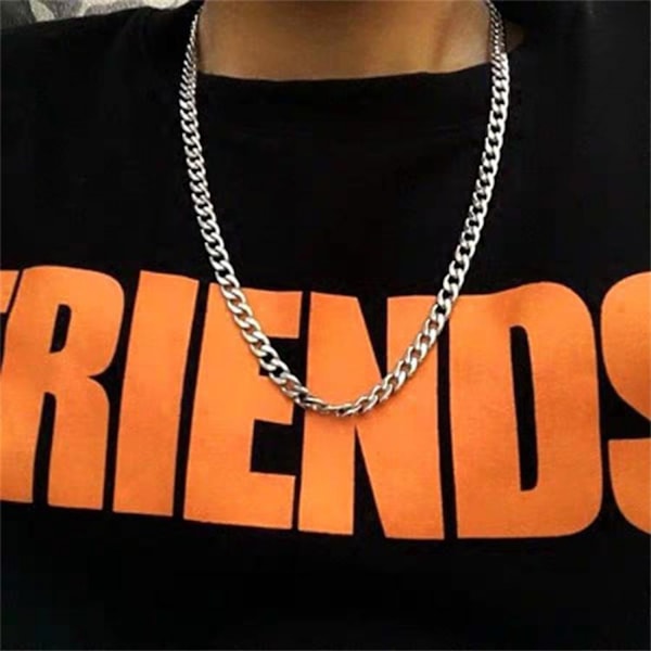#Elegant halskæde lavet af curb chain#