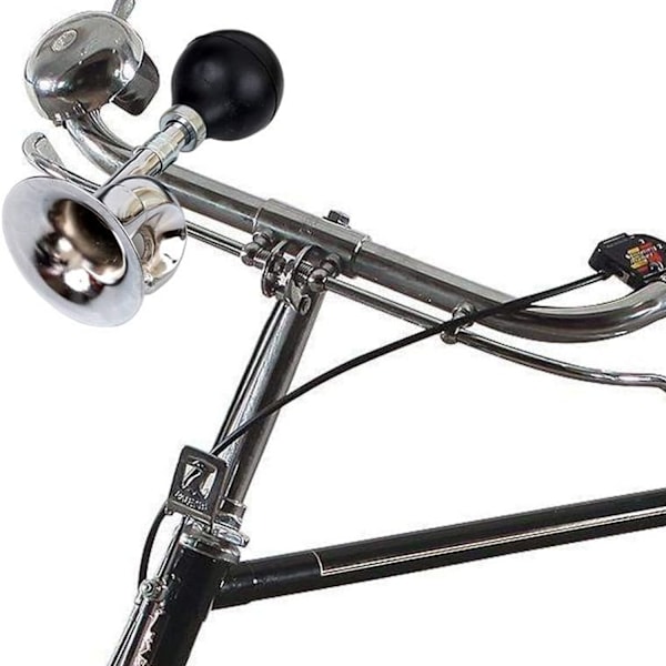 #2 stycken cykelhorn, metall, clown horn#