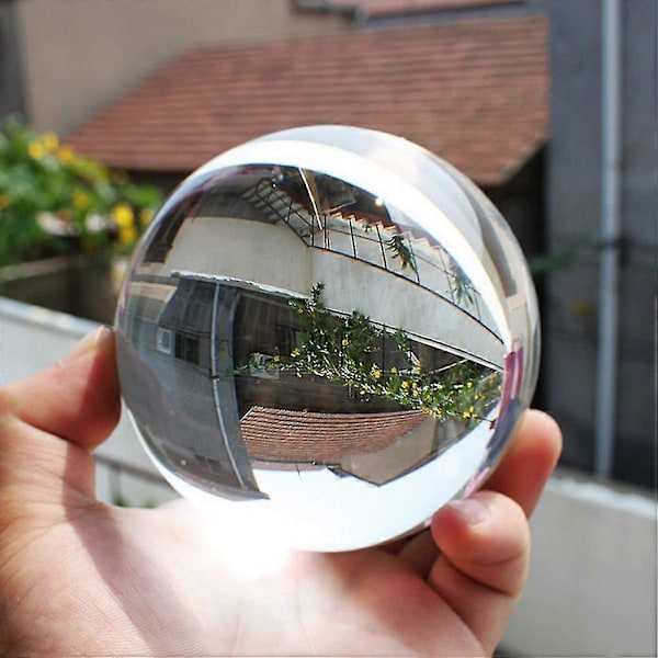 4cm Krystallkule Fotografering Rekvisitt Meditasjonskule Sjongleringsglasskule Display (transparent Hvit)
