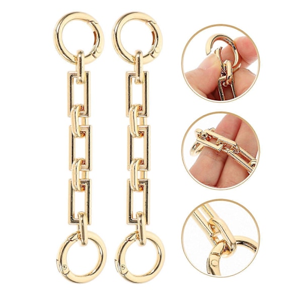 2 kpl Alloy Bag Extension Chain DIY Käsilaukun Vaihto Jatkoketju Lompakkoketju