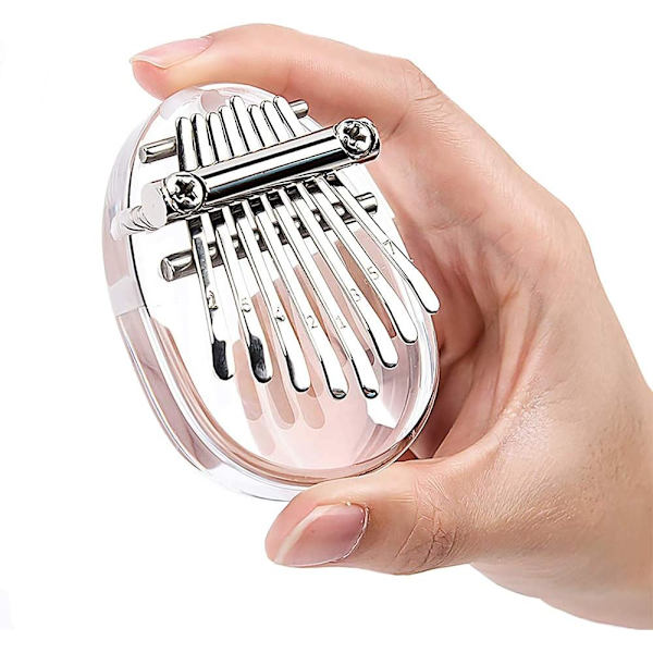1 Stykke (Klar Dråpe) 8-Tast Kalimba, Limba, Instrument for Barn, Finger