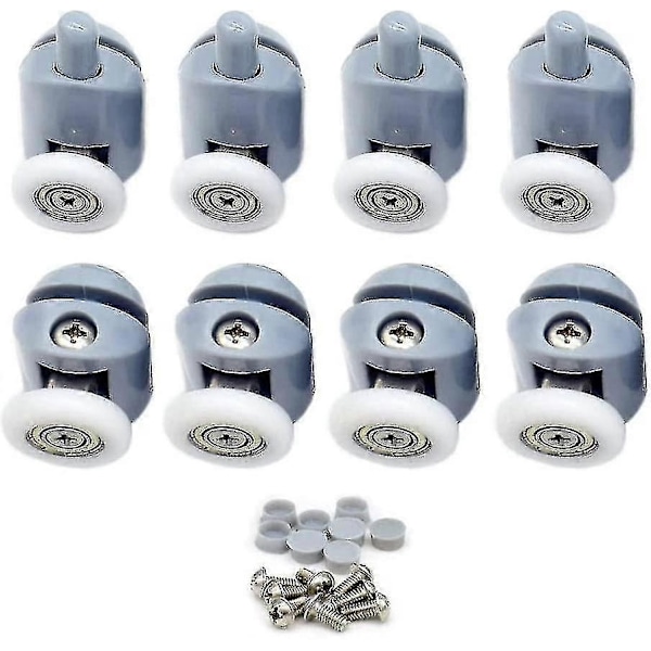 Duschdörrsrullar 8 stycken Duschdörrsrullar Glidande Duschdörrsrull Duschkabinsrullar För Badrumsduschdörr 23mm