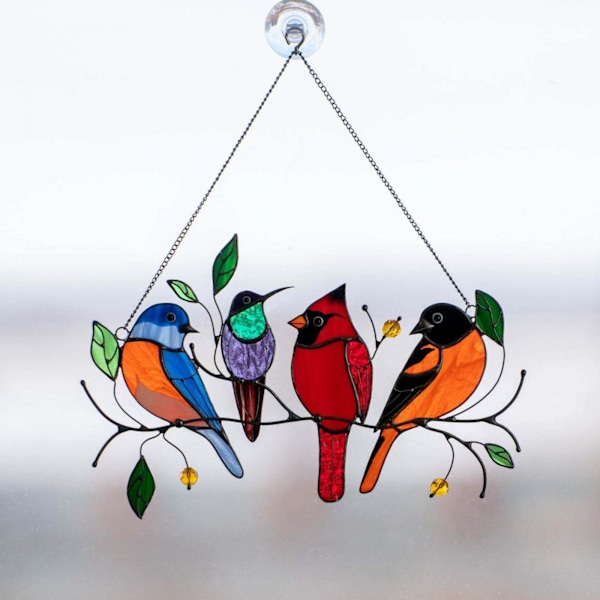 #Koristeellinen ripustus käsintehty värikäs kolibri ikkunakoriste#