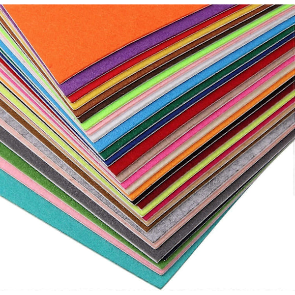 Filt Tygark, 40 Färger 20 x 30 cm för DIY-hantverk