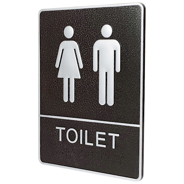 Itseliimautuva kylpyhuoneen opaste WC-oven opaste Miehet Naiset WC-opastekyltti