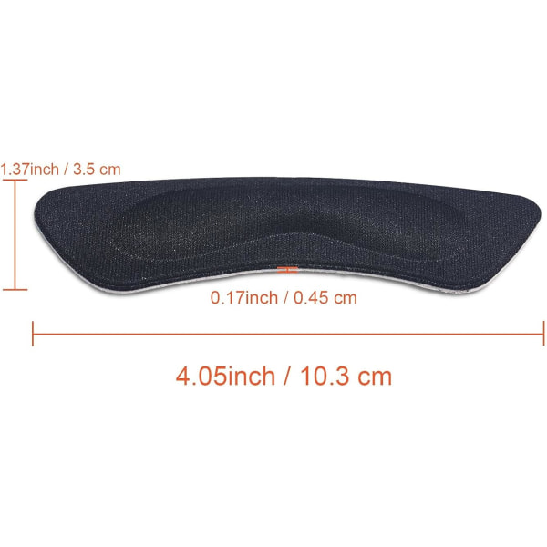 #(Black)6 Pairs Heel Cushion Pads Heel Grips Self-Adhesive Liner Shoe Insoles Foot Care Protector#