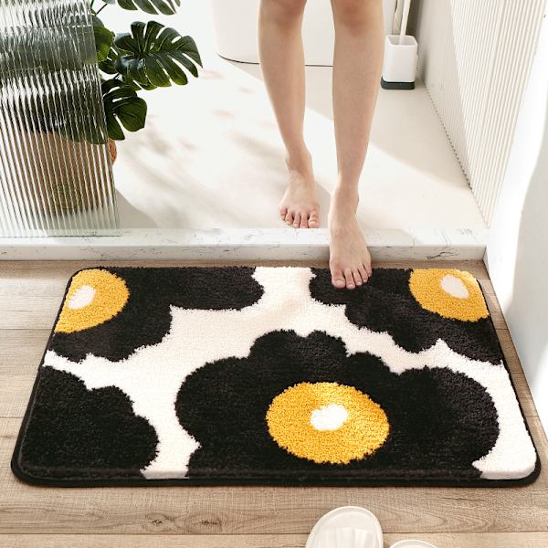 Modern enkel badrumsmatta med vattenabsorption och halkfri yta 50 * 8