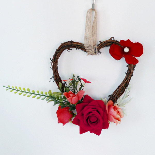 *Hjerteformet Vingran Kranse Gren Girlande DIY Vingran Girlande*