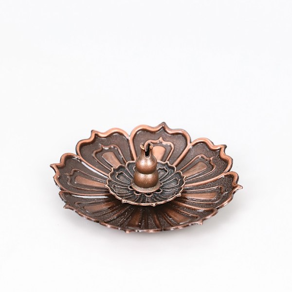 #Sett med 2 pinne-røkelseholdere Mini Lotus pinne-røkelsebrennerbase med blomsterformkunst og klassisk ovnpynt#