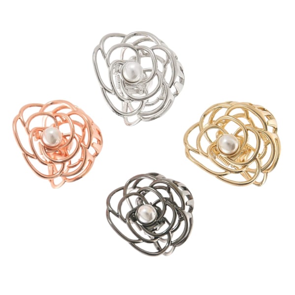 #Hårspænde 4 plastik hårklemmer anti-slip#