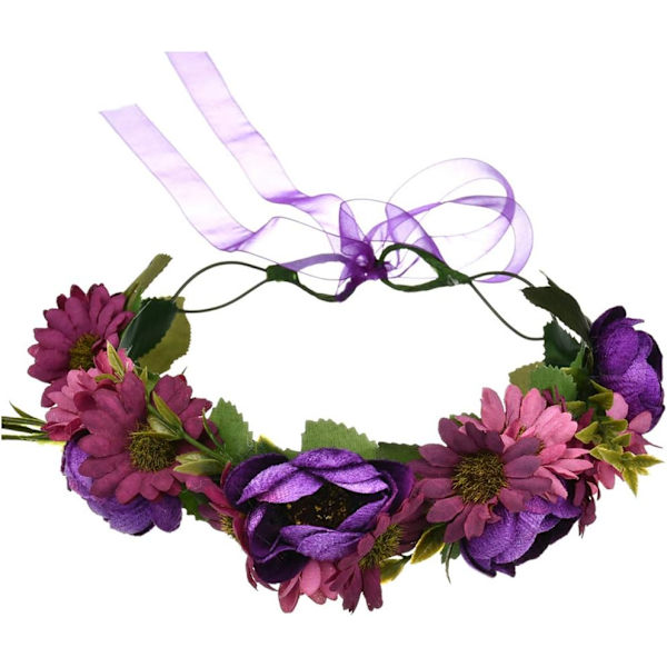 Blomsterkrans Krans Blomstergirland Hårband Hårkrans Hårgar