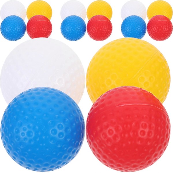 16 st Golfövningsbollar Färgade Bollar för Golf Små Golfbollar Portabla Golfbollar