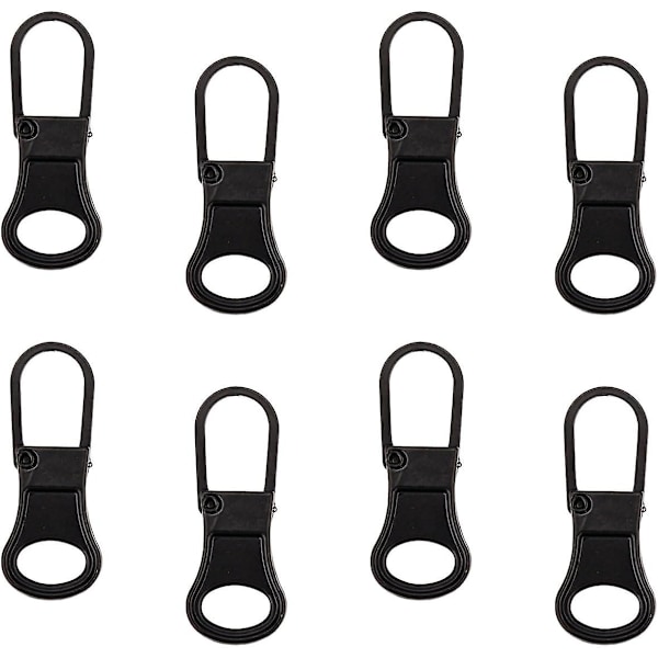 8 st Dragkedjekläppar, Avtagbara Dragkedjekläppar Ersättning Dragkedjedragare Ersättningshandtag Slider Ersättning för Kläder Ryggsäckar Jackor Byxor Bagage