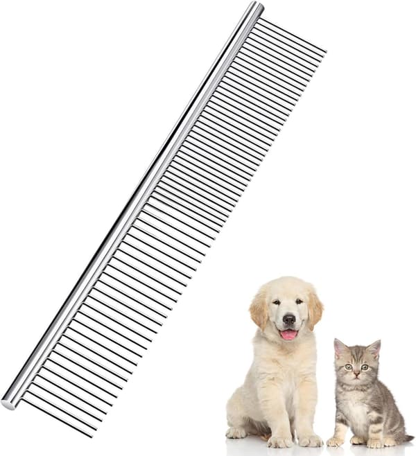 *Rustfrit kam af rustfrit stål til lopper, hundekam, kæm til kæledyr (16,5*2,8c*