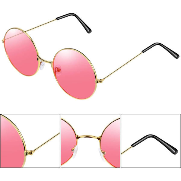 *2 par solglasögon Specifikationer Hippie rosa solglasögon Retro Hi*