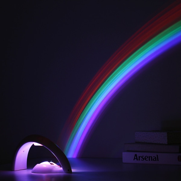 /#/Batteri-stil LED Regnbue Projektor Lys Reflektion - Regnbue i/#/