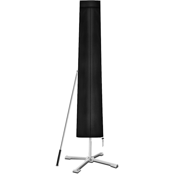 Parasolbetræk 2m til 4m, (190x30/40/50cm) - Robust Sort 420D