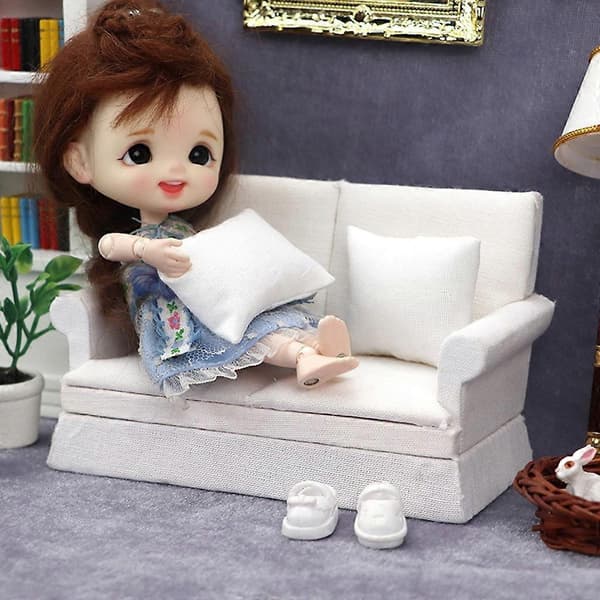 1:12 Model Sofa Simulationslænestol Sofa Miniature Møbler Dukketilbehør