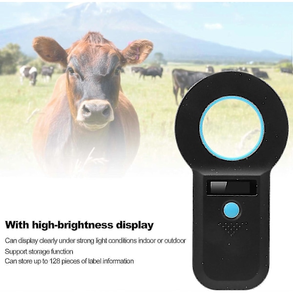 Animal ID Leser Bluetooth Mikrochip Skanner Dyre Mikrochipleser For Rfid Kylling/and/gås/svin/storfe/sau Mikrochip (134.2khz/125khz) Oppladbar