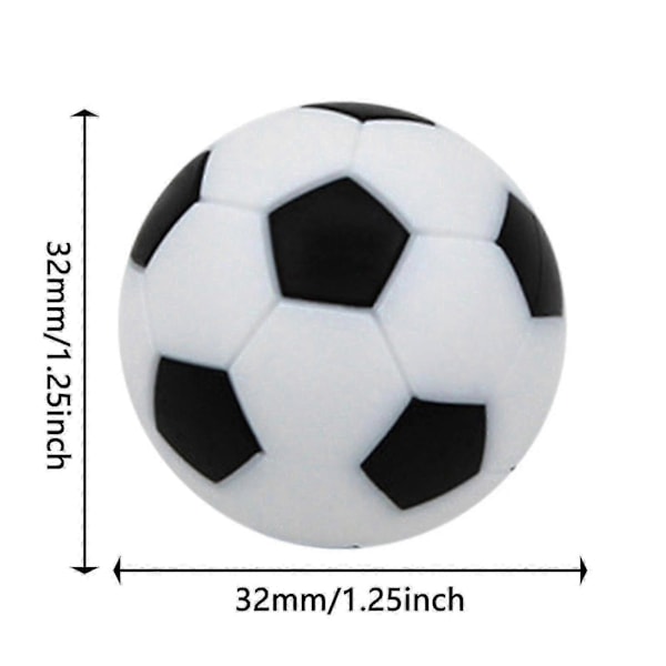 Bordsfotboll 6 Bitar Bordsfotbollsbollar 32mm Mini Fotbollar Ersättning För Fotbollsspel Tillbehör
