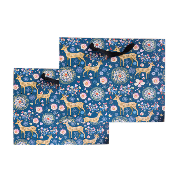 #Julehjorte-totebag gavepose, vandret version 28*10*20cm#