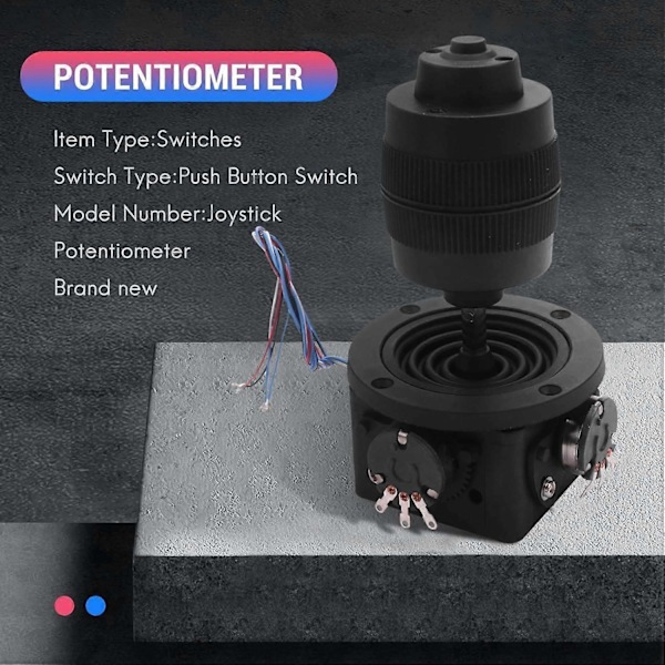 10K Joystick Potentiometri, JH-D400X-R4 10K Joystick Reset Potentiometri Painikeohjain Mobiilivalokuvausjärjestelmään Teolliseen ja Tieteelliseen Käyttöön
