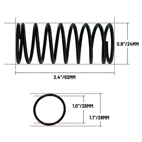 For Logitech G25 G27 G29 G920 3x Oppgradering Bremsepedal Gasspedal Clutch Fjær